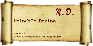 Molnár Dorina névjegykártya