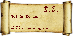 Molnár Dorina névjegykártya
